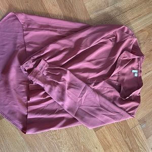 Frenchie top(Nordstrom)longer in the back,will cover your butt 97%poly 3%spandex